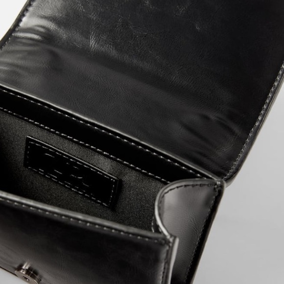 Zara Bags Zara Black Mini Crossbody Bag With Chain Detail Poshmark